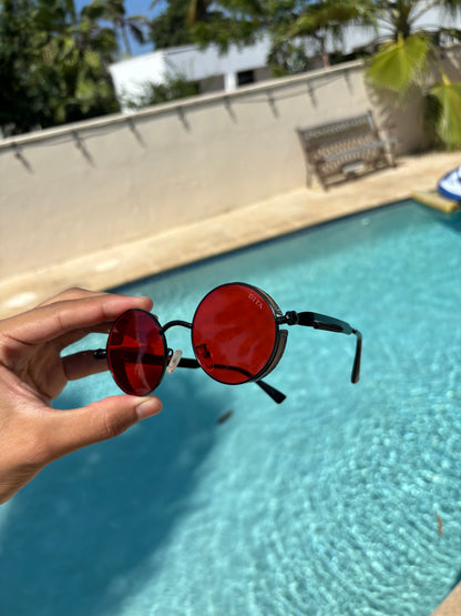 SUNGLASSES DITA CIRCLE RED