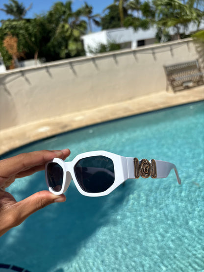 SUNGLASSES VERSACE MEDUSA WHITE