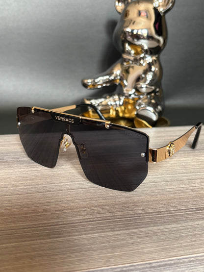 SUNGLASSES VERSACE LOGO GOLD AND BLACK