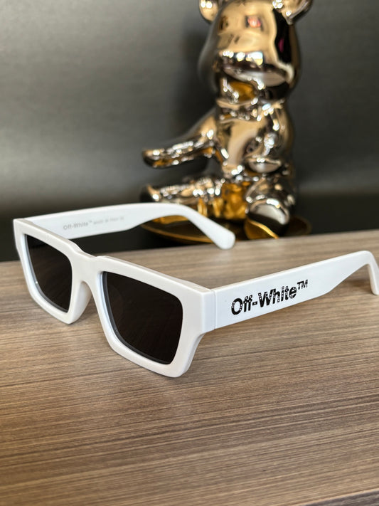 SUNGLASSES OFF-WHITE LOGO WHITE